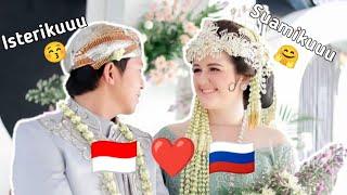 PERSIAPAN RESEPSI  ISTRI BULE RUSIA PAKAI BAJU ADAT SUNDA  PENGANTIN VIRAL