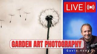 How To Make Silhouette Photo Art From Your Garden... LIVE