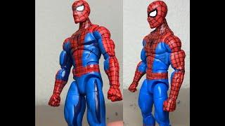 Removing Cell Shading on 90s Animated Spider-Man - Marvel Legends Hasbro Pulse - Customizing Live