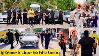 IPL cricketer in udaipur with bouncer and convoy  epic public reaction  @bunty_k_official