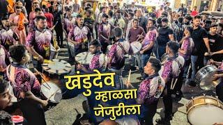 Khandudev Mhalsa Jejurila  Jogeshwari Beats  Badlapur Cha Raja 2024 Visarjan  Maghi Ganesh 2024