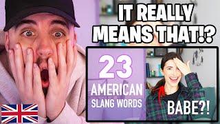 Brit Reacts to AMERICAN SLANG WORDS that You Need to Know