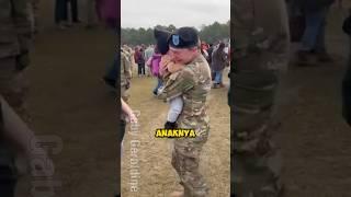 Anak kecil bertemu ibunya yang seorang tentara militer #shorts #gabygeraldine