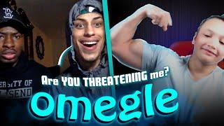 Muscular Girl trolling on Omegle JUMPSCARE Prank on OMEGLE