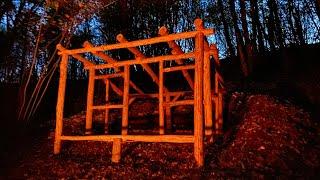 Do-it-yourself Massive Dugout How to Build It Wooden Construction Craft Skills-Part 1