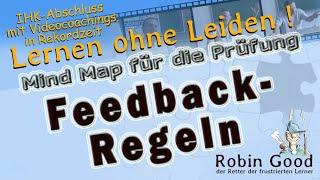 Feedback-Regeln Mind Map für die Prüfung