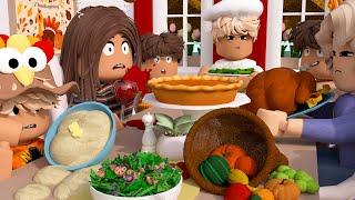 Our WORST THANKSGIVING  **HUGE FAMILY FIGHT FINLEYS LEAVING*  Bloxburg Town Roleplay