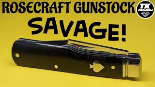 Rosecraft Savage Creek Gunstock Pocket Knife RCT014