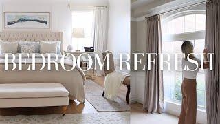 STUNNING BEDROOM TRANSFORMATION  MASTER BEDROOM REFRESH  DECORATE WITH ME