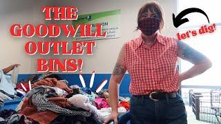 Thrift With Me at the GOODWILL OUTLET BINS Digging For Vintage Deals