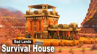 Minecraft How to build a Bad Lands House  Easy Tutorial