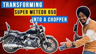 Transforming my Super Meteor 650 into a Chopper