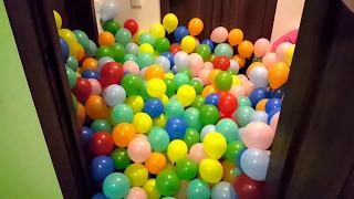 Много воздушных шаров полная квартира шариков Balloons