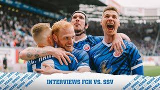 Interviews nach dem Spiel gegen den SSV Jahn Regensburg  2. Bundesliga