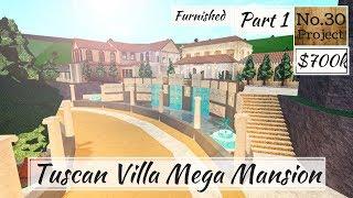 Roblox  BLOXBURG Tuscan Villa Mega Mansion Speed build Part12