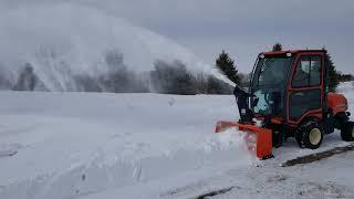 Kubota F3990 w Heated Cab and Snowblower Part2