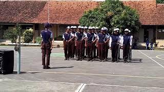 Juara 1 kelas IXB Lomba PBB antar kelas SMP 2 KEDUNGWUNI