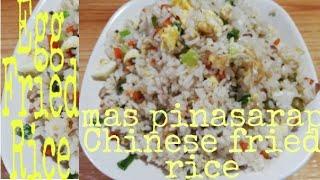 Egg fried rice Chinese style  Egg fried rice  mas pinasarap