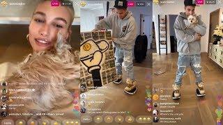 Justin Bieber and Hailey Bieber Live On Instagram Live  October 6th 2019