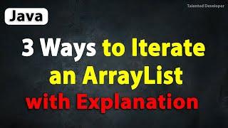 Java Program to Iterate an ArrayList  Iterate over an ArrayList