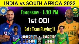 India Vs South Africa 1st ODI Playing 11 Comparison