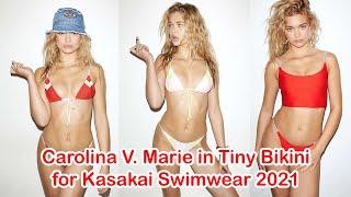 Carolina V. Marie in Tiny Bikini for Kasakai Swimwear 2021