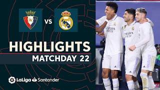 Highlights CA Osasuna vs Real Madrid 0-2