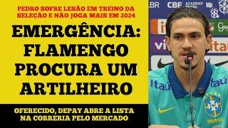 Sem Pedro que se machucou na seleção Flamengo busca atacante na emergência entre nomes como Depay