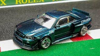 MINI GT KAIDO HOUSE 074 Nissan Skyline GT-R R34 GReddy V1 Limited edition 164 Scale Diecast Model