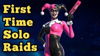 First Time Using Heart Breaker Harley Quinn In Solo Raids - Injustice 2 Mobile