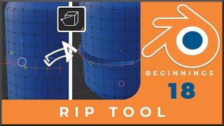 How to use the Rip Tool in Blender Tutorial 18 - Blender Beginner