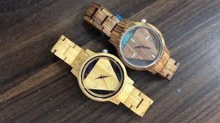 Triangle Dial Bracelet Wood Watch