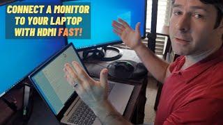 How To Connect a Monitor to a Laptop With HDMI Quick & Easy