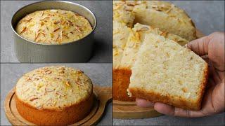 Eggless Suji Cake Recipe  Without Oven  Easy Homemade Suji Cake Recipe  Rava Cake Recipe