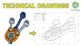 3D model to technical drawing  - 3D design for 3D printing
