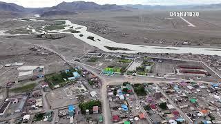 Mongolia 4K - Bayan-Ulgii aimag Ulgii hot capital drone