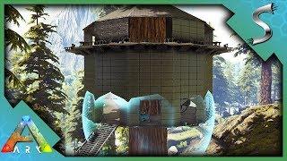 TEK TREEHOUSE BASE REDWOODS TEK TIER OUTPOST BUILDING - Ark Survival Evolved S4E104