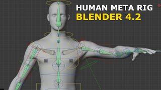 Tutorial Human Meta Rig  NEW Blender 4.2 Build