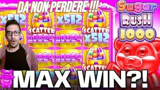 MAX WIN?? SUGAR RUSH 1000 DISTRUTTA‼️ ASSURDO‼️SLOT ONLINE  BIG WIN