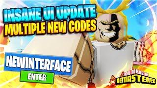 UI UPDATE & New Codes Boku No Roblox Remastered Just Became A COMPLETELY NEW GAME