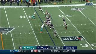 Patriots attempt a lateral play for final play of the game