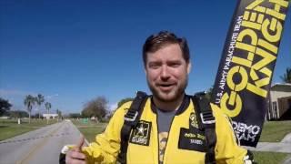 Got Your 6s Bill Rausch tandem jumps with the United States Armys Golden Knights parachute team