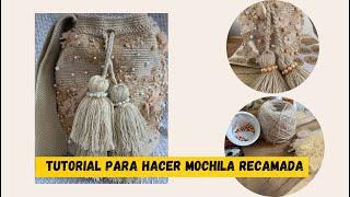 Aprende a hacer esta NOVEDOSA MOCHILA    Fácil y Rápida  Tejidos a crochet 