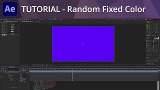 After Effects Tutorial - Random Fixed Color Expression