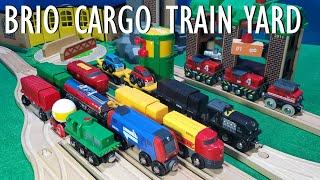 BRIO Wooden Trains Cargo Railway Yard  BRIO Train Video