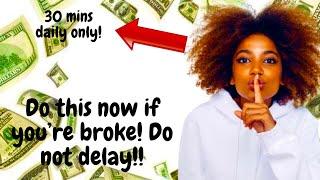 If you’re really broke right now do this to start making money online in 2024 weekly