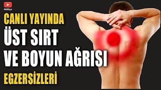 CANLI YAYINDA SIRT VE BOYUN AĞRISI EGZERSİZLERİ #aktifizyo #boyunağrısı #kulunçağrısı