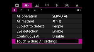 Setup AUTO FOCUS Settings FAST for Canon EOS R3 R5 R6 R7 R6ii R8 R50 R10 R100 R50 R RP...