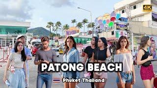 4K  Walking A Day Morning to Night Patong Beach & Bangla Road Nightlife Phuket Thailand 2024