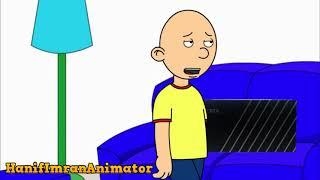 If Caillou got broke in the video ends.